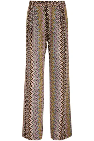 Missoni Zigzag-intarsia Knitted Trousers - - 42 (UK10 / S)