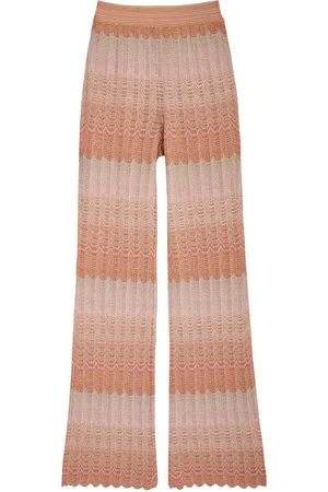 Missoni Striped-intarsia Metallic-knit Trousers - - 40 (UK8 / S)