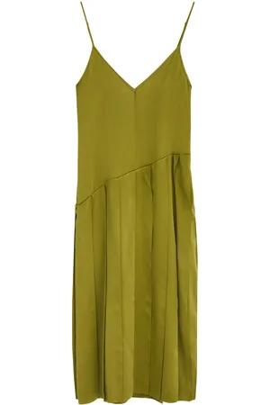 J.W.Anderson Pleated Crepe de Chine Midi Dress - - 6 (UK6 / XS) - 6 (UK6 /xs)