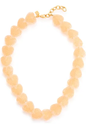 Crystal Haze Jelly Heart 18kt Gold-plated Necklace - - One Size