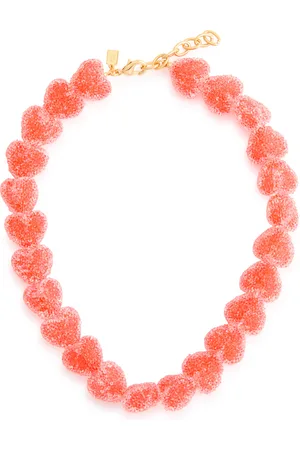 Crystal Haze Jelly Heart 18kt Gold-plated Necklace - - One Size