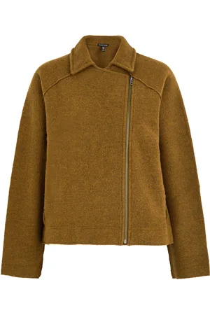 Eileen Fisher Bouclé Wool Jacket - - XS (UK 6-8 / XS) - XS (UK 6-8 /xs)