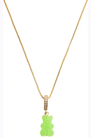 Crystal Haze Fizzy Nostalgia Bear 18kt Gold-plated Necklace - - One Size