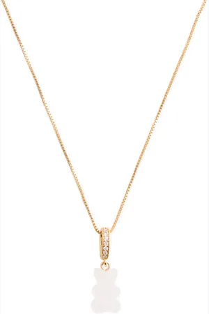 Crystal Haze Fizzy Nostalgia Bear 18kt Gold-plated Necklace - - One Size