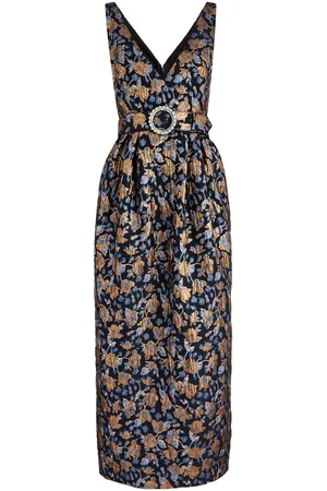 Borgo De Nor Jules Floral Brocade Maxi Dress - - 8 (UK8 / S)