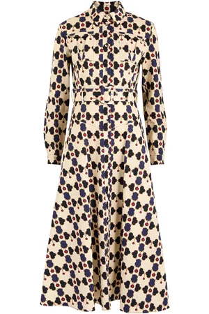 Borgo De Nor Briele Printed Stretch-cotton Midi Dress - - 14 (UK14 / L)