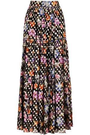 Borgo De Nor Frey Floral-print Chiffon Maxi Skirt - - 14 (UK14 / L)
