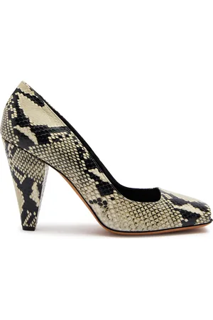 Khaite Cedar 90 Python-effect Leather Pumps