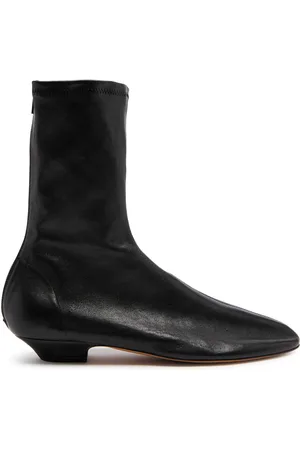 Khaite Apollo 25 Leather Ankle Boots - - 36 (IT36 / UK3)