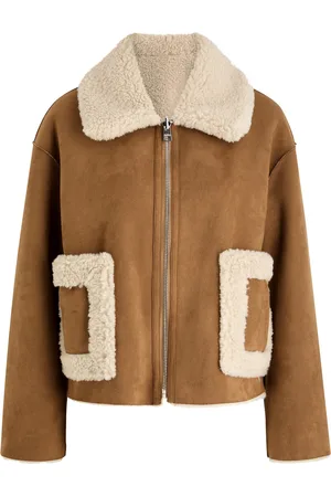 Jakke Vera Faux Shearling-trimmed Faux Suede Jacket - - L (UK14 / L)