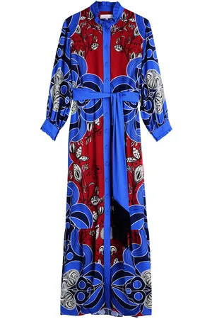 Borgo De Nor Demi Printed Midi Shirt Dress - - 8 (UK8 / S)