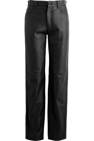 Totême Tapered Leather Trousers - - 36 (UK8 / S)