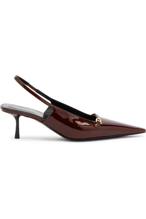 Saint Laurent Carine 55 Patent Leather Slingback Pumps