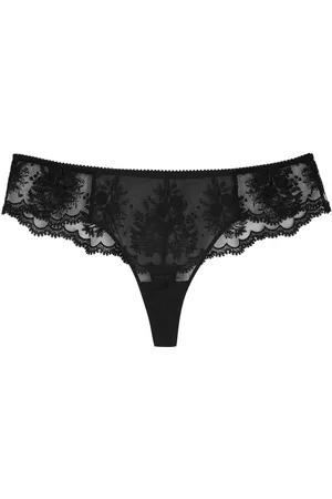 Simone Pérèle Simone PÉRÈLE Intrigue Embroidered Tulle Thong - - 2 (UK 10 / M)