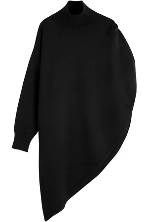 Alaïa Asymmetric Cape-effect Wool Jumper - - 36 (UK8 / S)