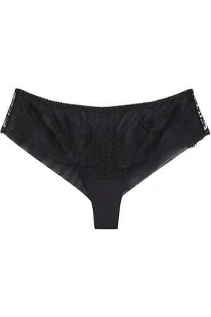 Simone Pérèle Simone PÉRÈLE Intrigue Embroidered Tulle Briefs - - 1 (UK 8 / S)