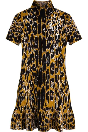 Alaïa Leopard Knitted Mini Dress - - 38 (UK10 / S)