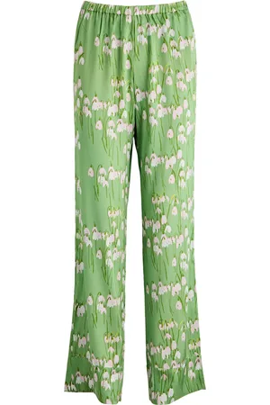 Bernadette Louis Floral-print Stretch-silk Pyjama Trousers - - 38 (UK10 / S)