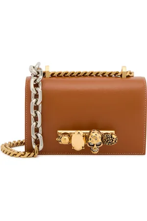 Alexander McQueen The Jewelled Satchel Saffiano Leather Shoulder bag - - One Size