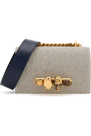 Alexander McQueen The Biker Jewelled Satchel Mini Canvas Shoulder bag - - One Size
