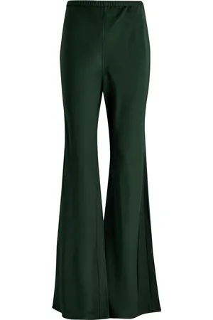 ZIMMERMANN Eden Flared-leg Satin-twill Trousers - - 3 (UK 14 / L)