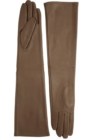 Dents Mia Leather Long Gloves - - M