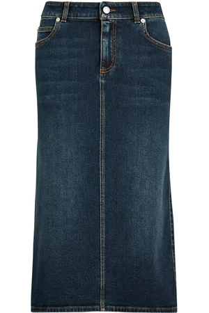 Alexander McQueen Panelled Stretch- Midi Skirt - 42 (UK10 / S)