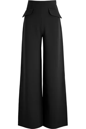 NAFSIKA SKOURTI Wide-leg Crepe Trousers - - 10 (UK10 / S)
