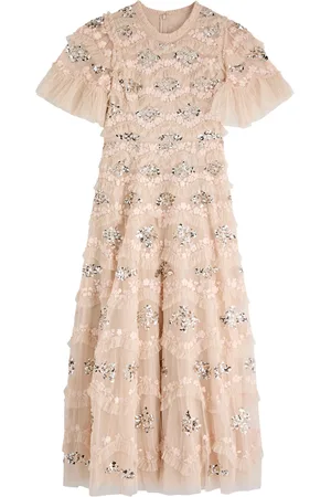 Needle & Thread Daisy Wave Embellished Ruffled Tulle Gown - - 6 (UK10 / S)