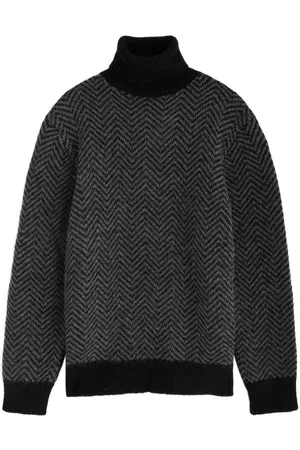 OFFICINE GENERALE Herringbone Alpaca-blend Jumper - - M