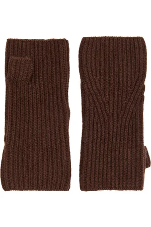 LOOP Fingerless Cashmere Mittens - - One Size