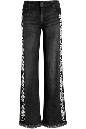 ALICE+OLIVIA Roxie Embellished Straight-leg Jeans - - 25 (W25 / UK6 /xs)