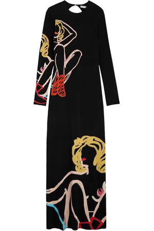 ALICE+OLIVIA X Tom Wesselmann Delora Printed Jersey Maxi Dress - - 4 (UK8 / S)