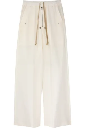 Rick Owens X Moncler Belas Wide-leg Cotton-blend Trousers - - M