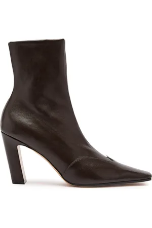 Khaite Nevada 85 Leather Ankle Boots - - 41 (IT41 / UK8)