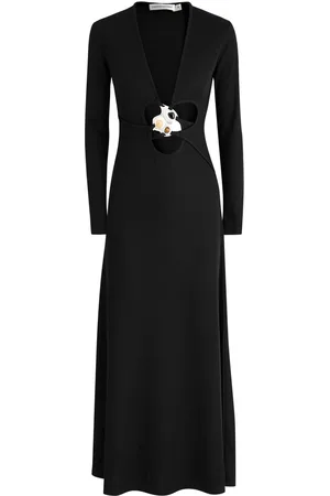 CHRISTOPHER ESBER Trio Stone Ribbed Stretch-jersey Maxi Dress - - 10 (UK10 / S)