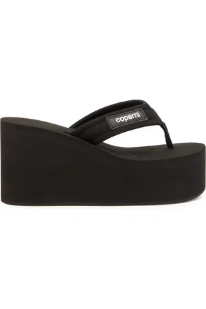 COPERNI 90 Canvas Thong Wedge Sandals - - 7