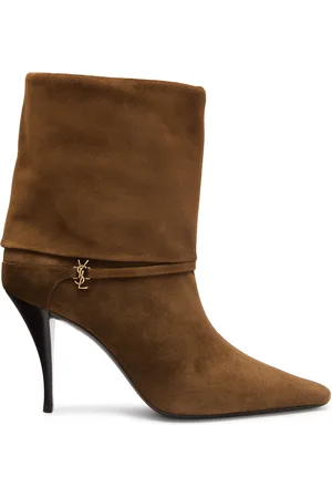 Saint Laurent Niki 90 Suede Ankle Boot - - 36 (IT36 / UK3)