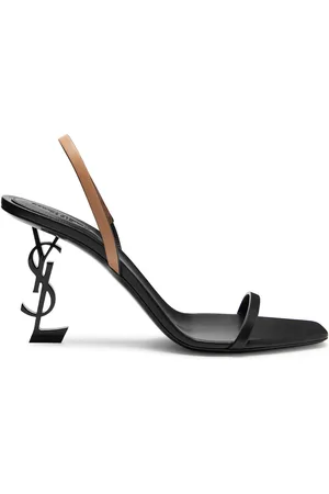 Saint Laurent Opyum 85 Leather Slingback Sandals - - 38 (IT38 / UK5)