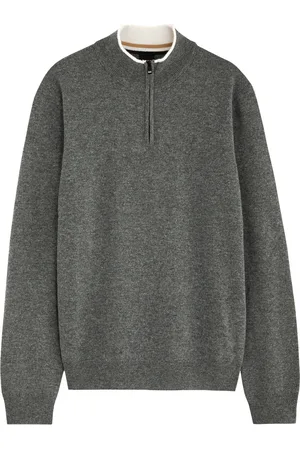 HUGO BOSS Half-zip Wool Jumper - - S