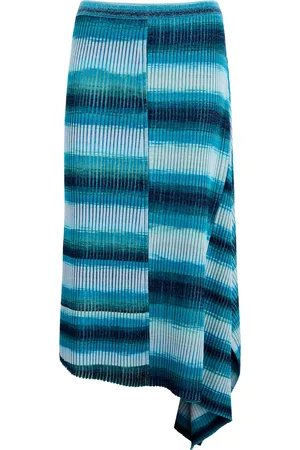 Simkhai Caelan Striped Knitted Midi Skirt - - L (UK14 / L)