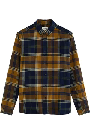 OLIVER SPENCER Brook Checked Flannel Shirt - - 38 (C15 / S)