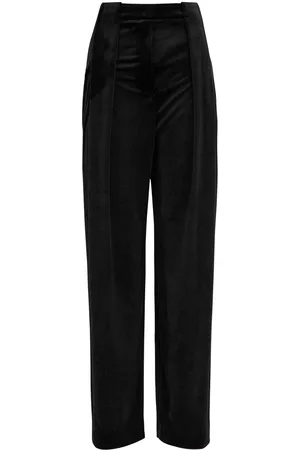 Balmain Pleated Wide-leg Velvet Trousers - - 36 (UK8 / S)
