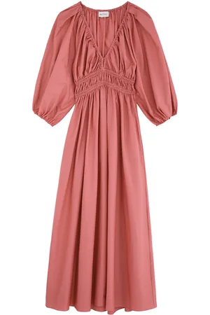 MATTEAU Smocked Cotton Midi Dress - - 4 (UK4 /xxs)
