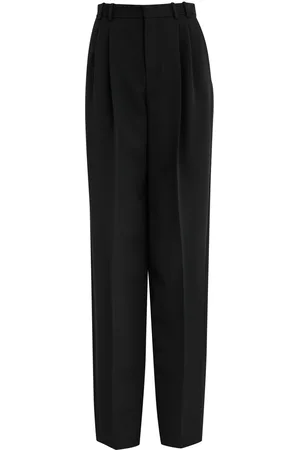 Saint Laurent Wide-leg Wool Trousers - - 38 (UK10 / S)