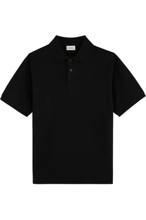 Saint Laurent Logo-embroidered Piqué Cotton Polo Shirt - - L