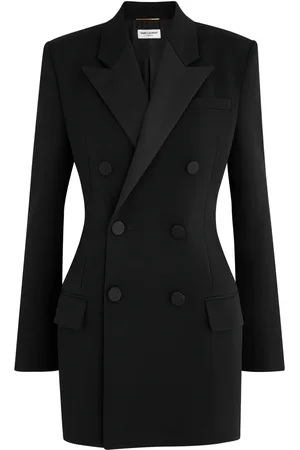Saint Laurent Double-breasted Wool Blazer - - 38 (UK10 / S)