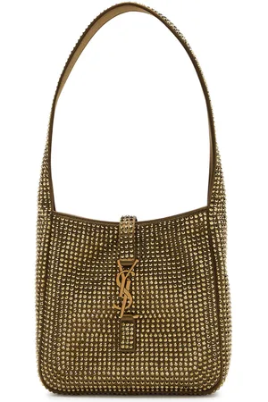 Saint Laurent Le 5 à 7 Mini Embellished Satin Shoulder bag - - One Size
