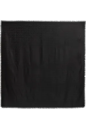 Saint Laurent Logo-jacquard Silk-blend Scarf - - One Size