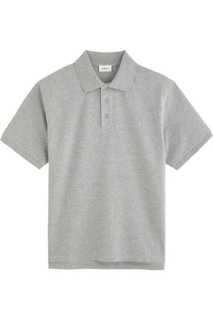 Saint Laurent Logo-embroidered Piqué Cotton Polo Shirt - - L